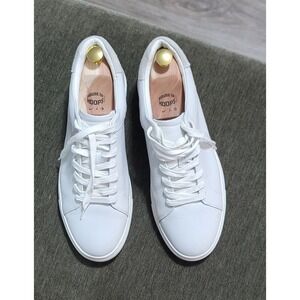 Nordstrom Men's Jace White Leather Tennis Shoes Sneakers Ortholite Size 9.5 M